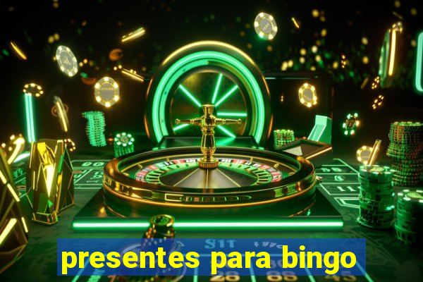 presentes para bingo